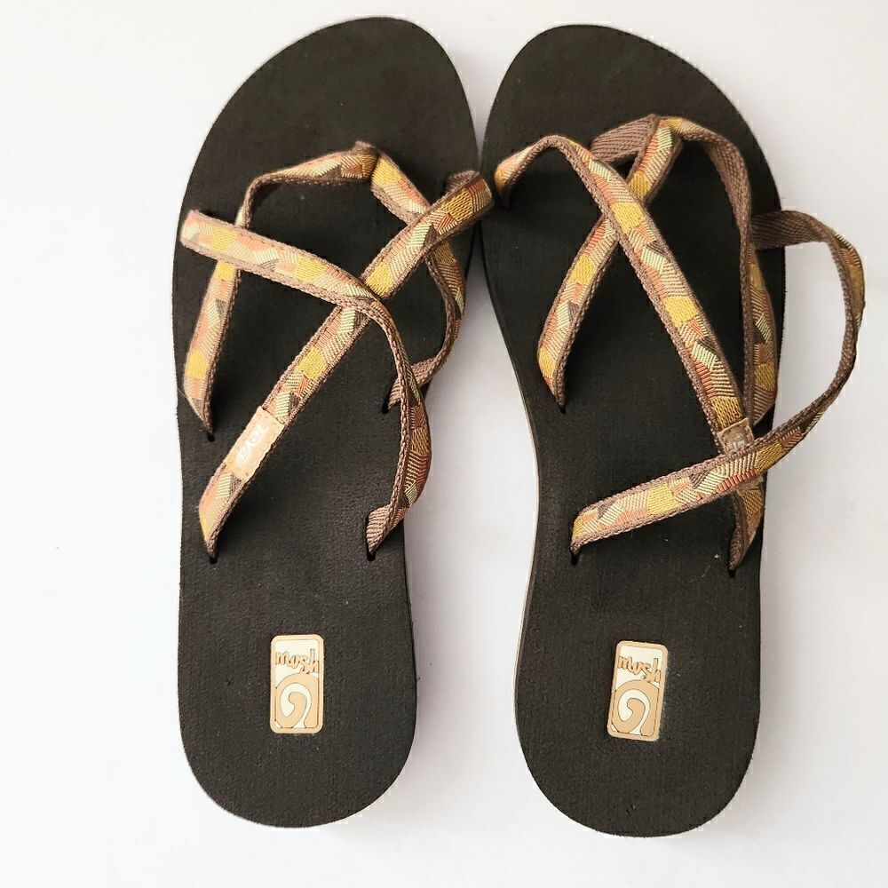 Teva Women's Mush Flip Flop Slip-On Sandals US10